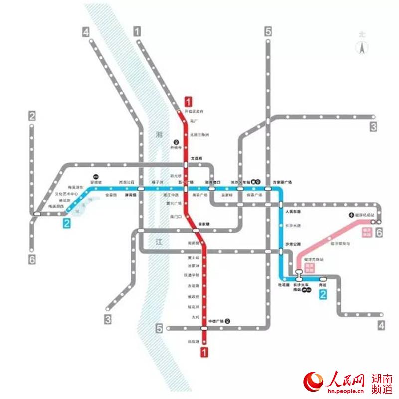 换乘时代:长沙地铁1号线今日开通试运营 7元票