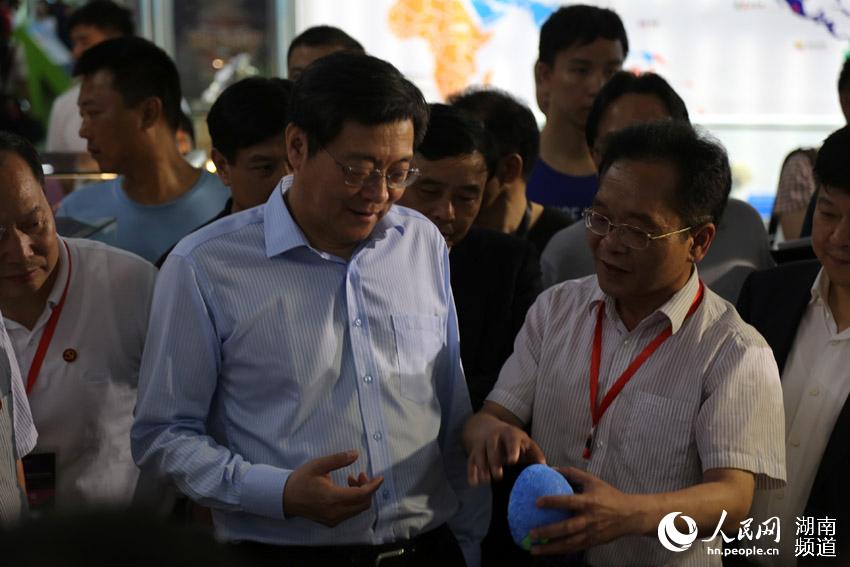 杜家毫視察第五屆中國（湖南）國際礦物寶石博覽會