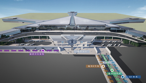 長沙機場綜合交通樞紐效果圖。受訪者供圖