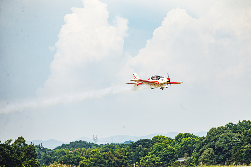 飛行表演亮相株洲天空。 主辦方供圖