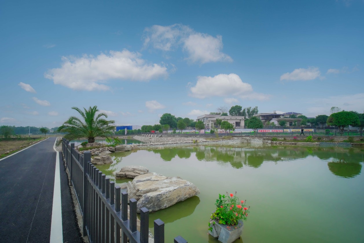宽敞平坦的柏油路,解决了居民出行难的大问题。章帝 摄