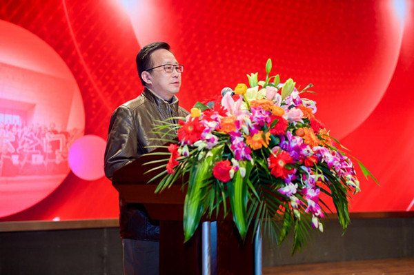 国家一级作曲、湖南省当代音乐促进会主席谢坚强致辞。单位供图