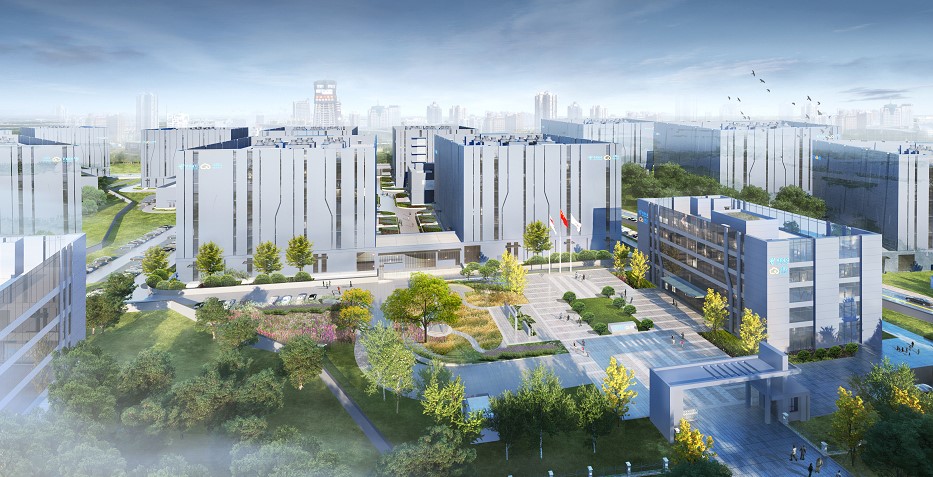 正在建設的中國電信天翼雲中南數字產業園效果圖。湖南電信供圖
