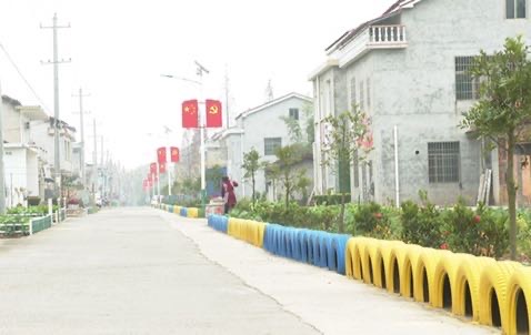 沅江市四季紅鎮陽雀洪村“網紅路”。單位供圖