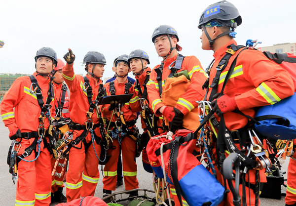 比赛现场。湖南省消防救援总队供图