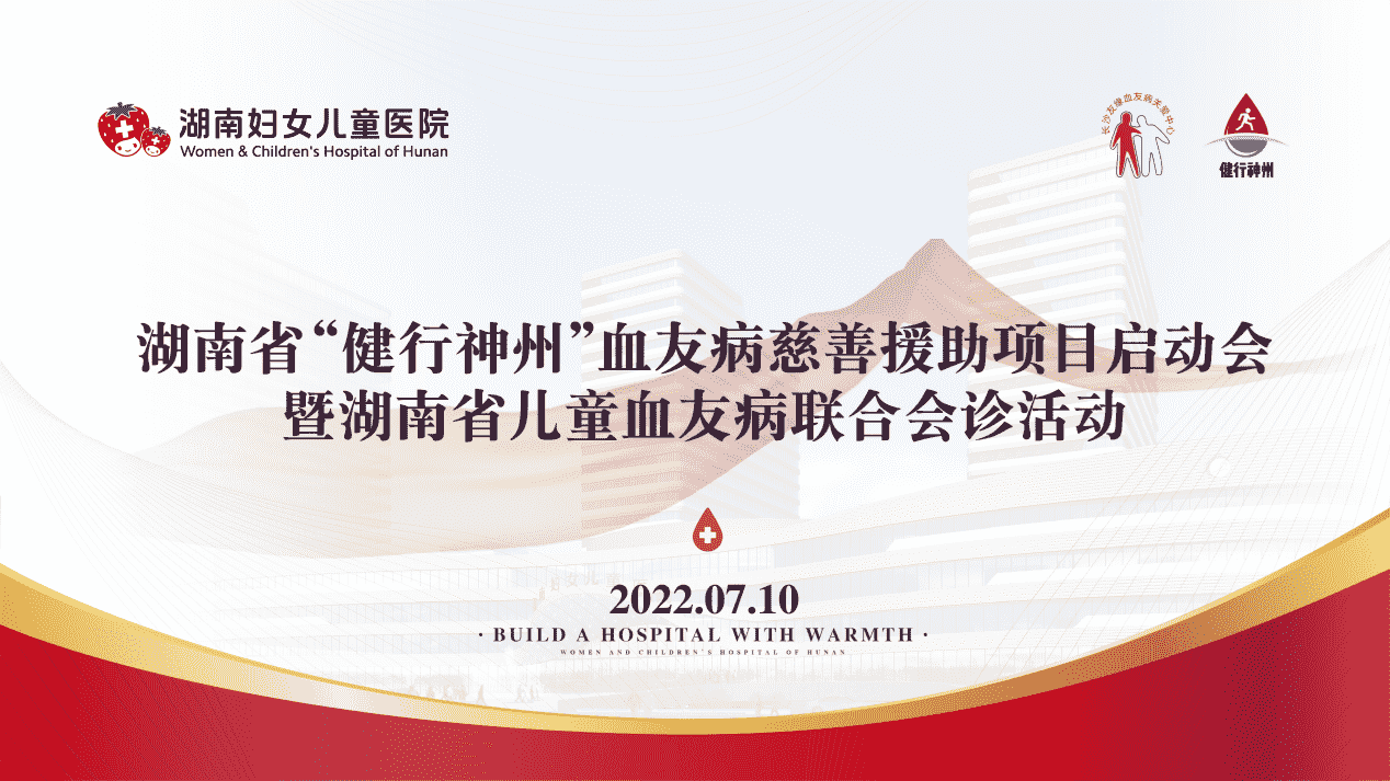 湖南省“健行神州”血友病慈善援助項目啟動會暨湖南省兒童血友病聯合會診活動。單位供圖