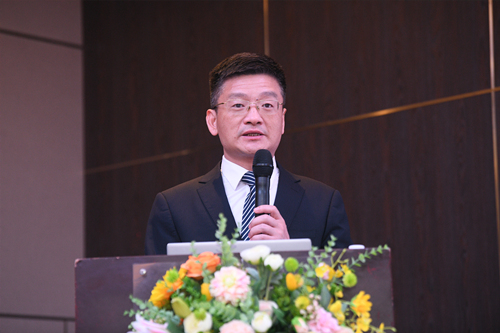 湖南省癌症防治中心主任、省肿瘤医院院长肖亚洲发言。受访单位供图