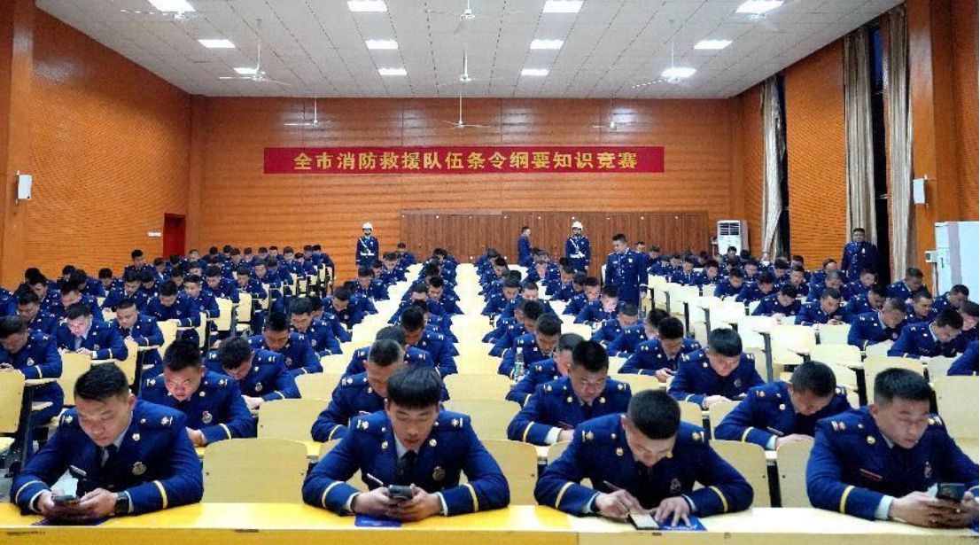 條令綱要知識競賽答題現場（單位供圖）