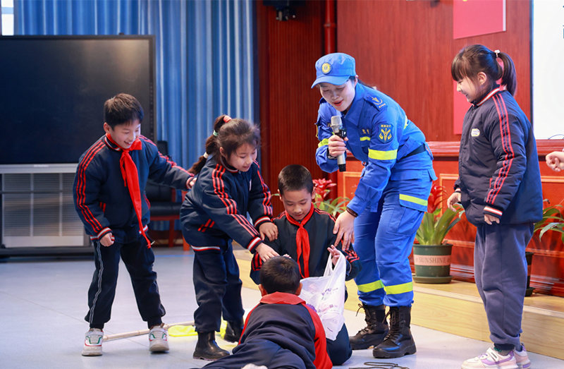 互动小游戏。长沙市应急管理局供图