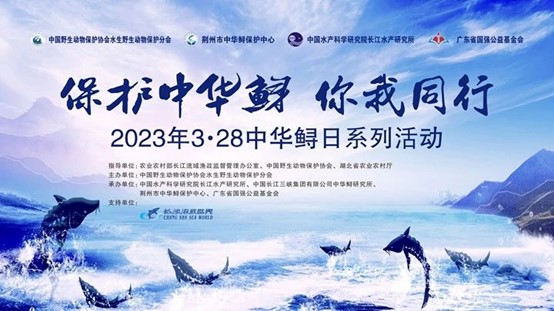 “保护中华鲟 你我同行”活动海报。单位供图
