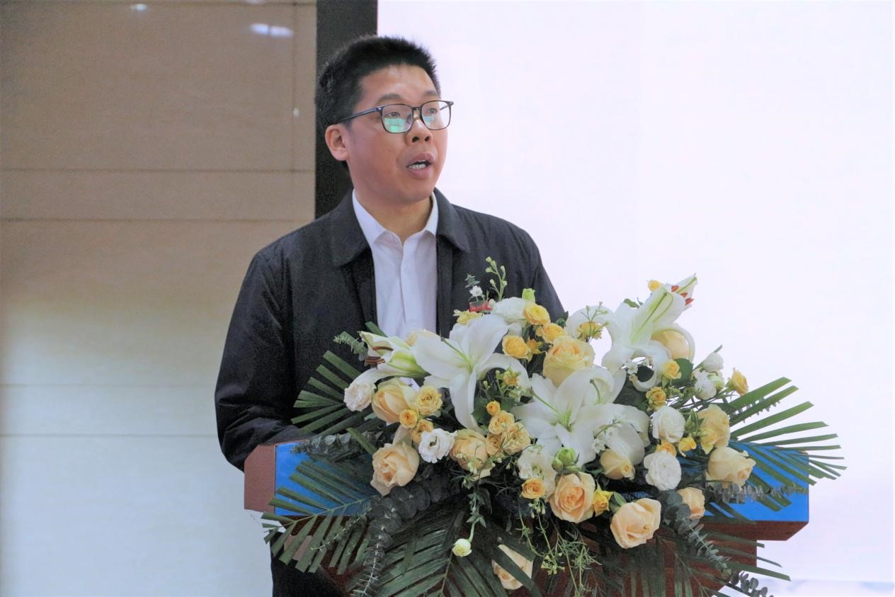 湖南科技大学党委委员、副校长周智华致辞。王雨孜、刘丽诗摄