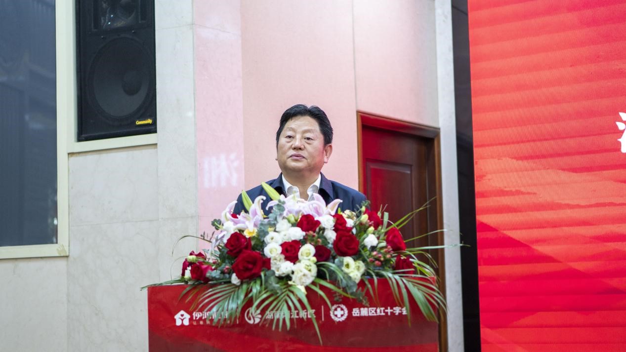 湖南湘江新区（长沙高新区）党工委委员、管委会副主任罗社辉发言。单位供图