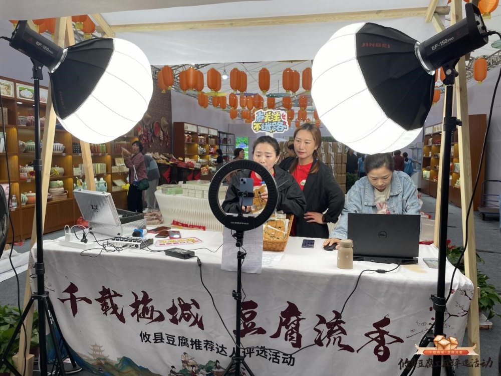 攸县豆腐直播带货。攸县县委宣传部供图