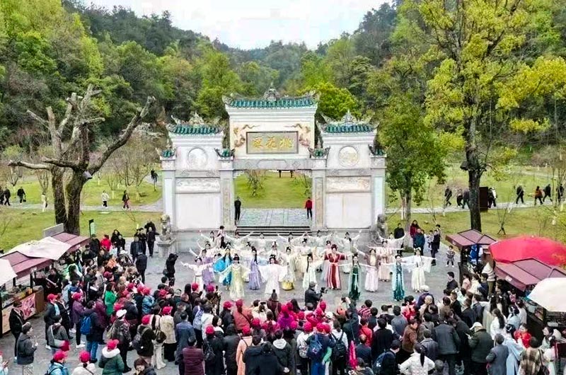 桃花源花朝节盛景。单位供图