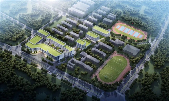 長沙航天學校梅溪湖校區整體提質改造效果圖。單位供圖