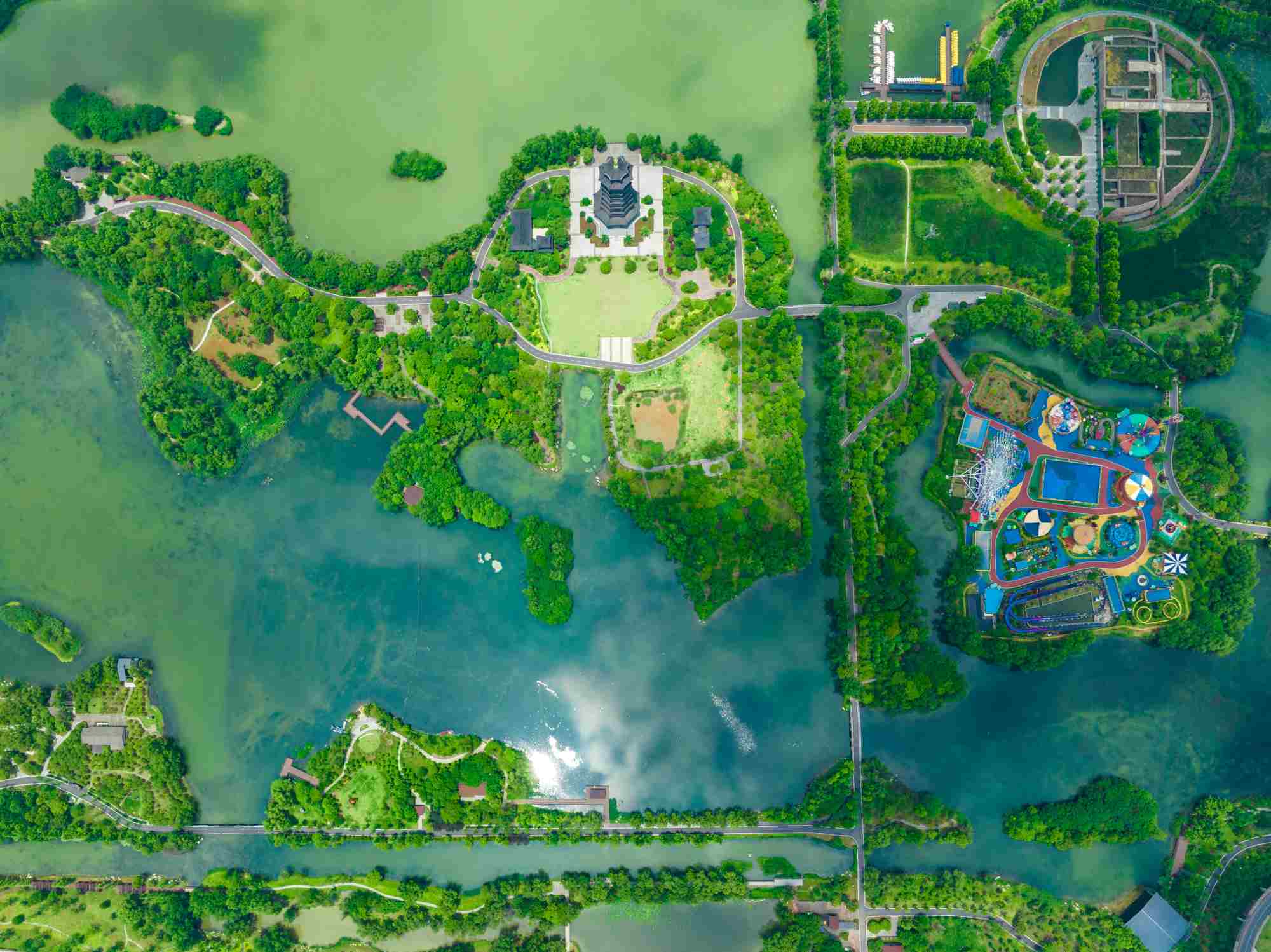 湖南湘江新區生態建設全景。單位供圖