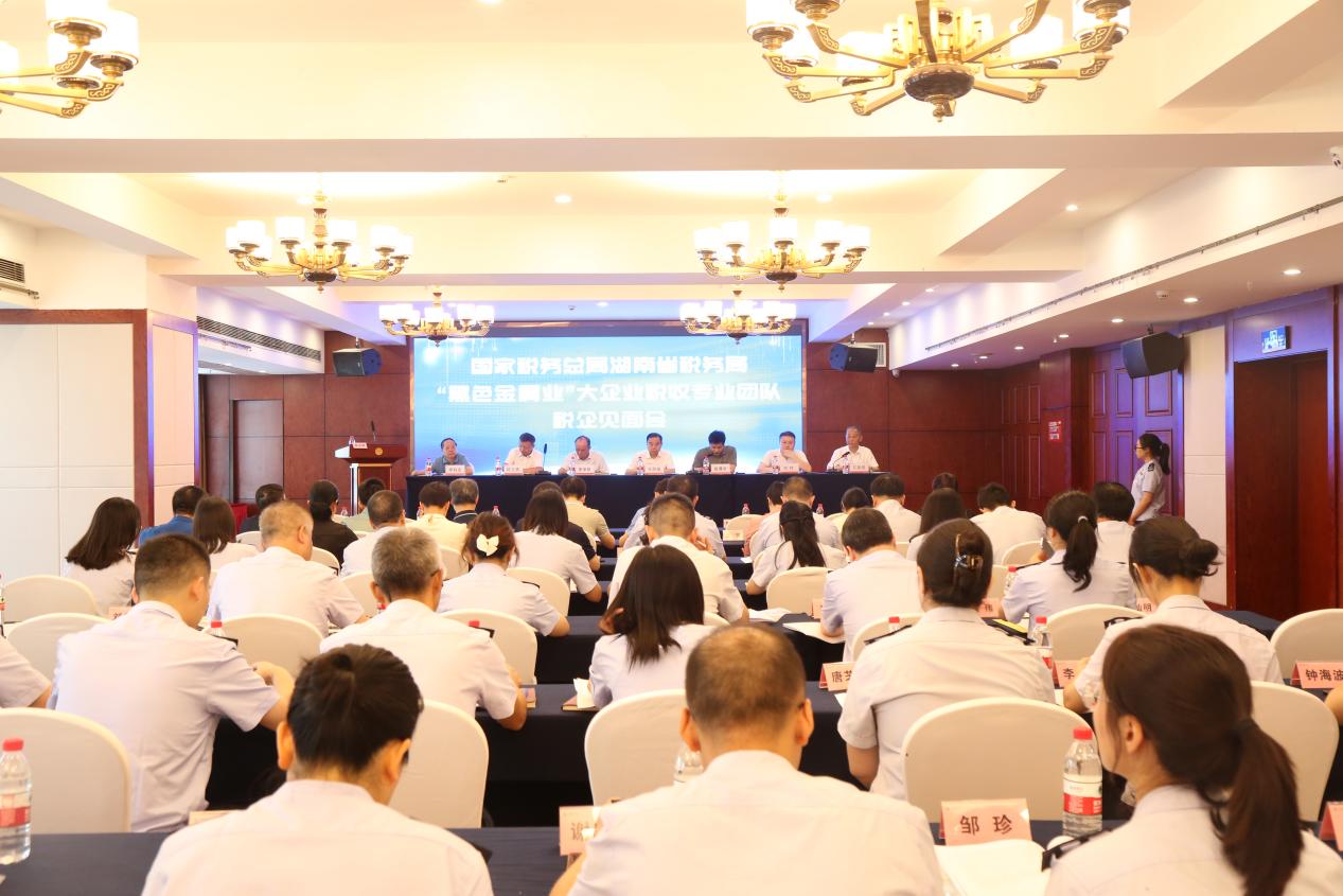 國家稅務總局湖南省稅務局“黑色金屬業”大企業稅收專業團隊稅企見面會現場。單位供圖