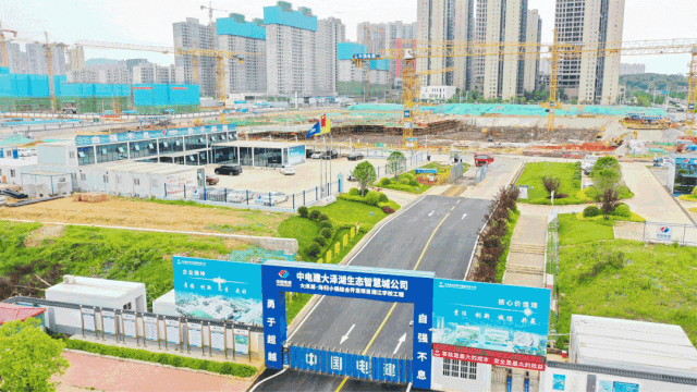 湘江学校施工现场。望城区委宣传部供图