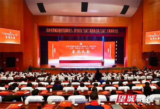 表彰大會現場。望城融媒供圖