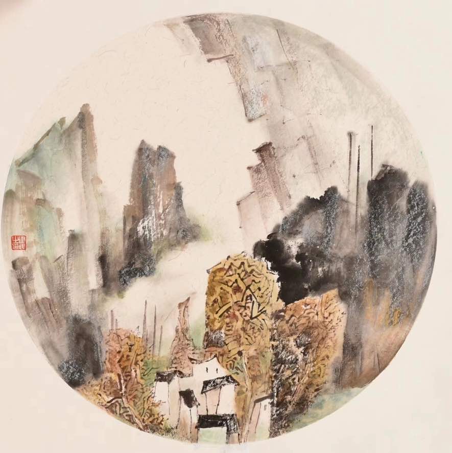 《深秋祥云》萧建民。苏晨摄