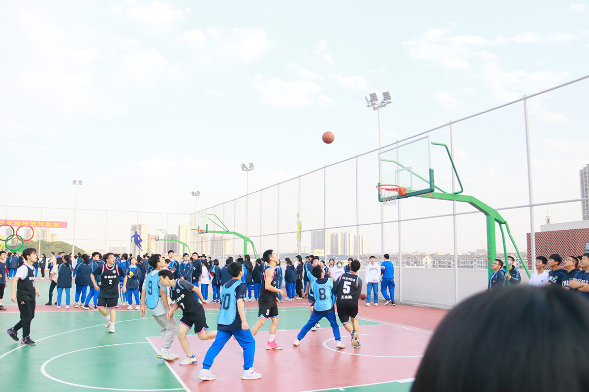 校园篮球赛。单位供图