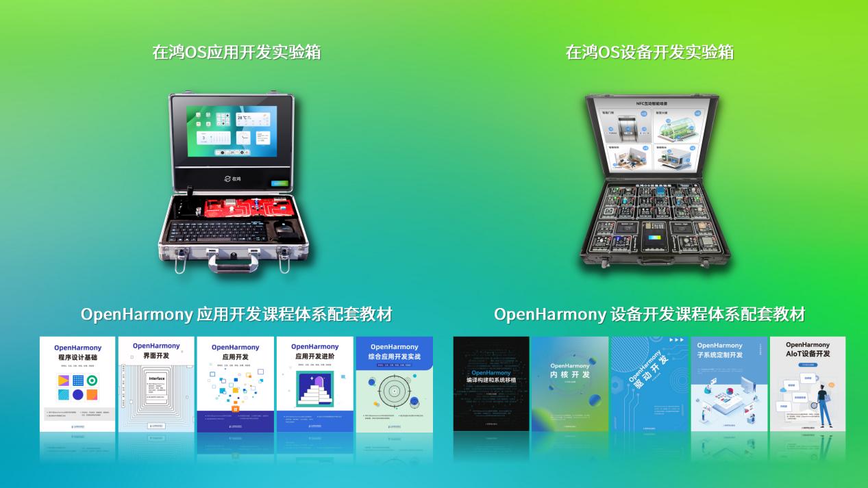 拓维信息推出的在鸿实验箱和配套教材。企业供图