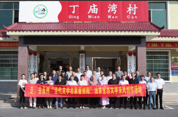 采风团成员来到丁庙弯村进行参观。于海 摄