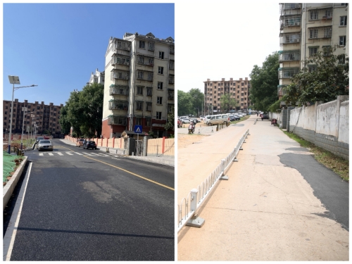 道路進行改造。受訪單位供圖