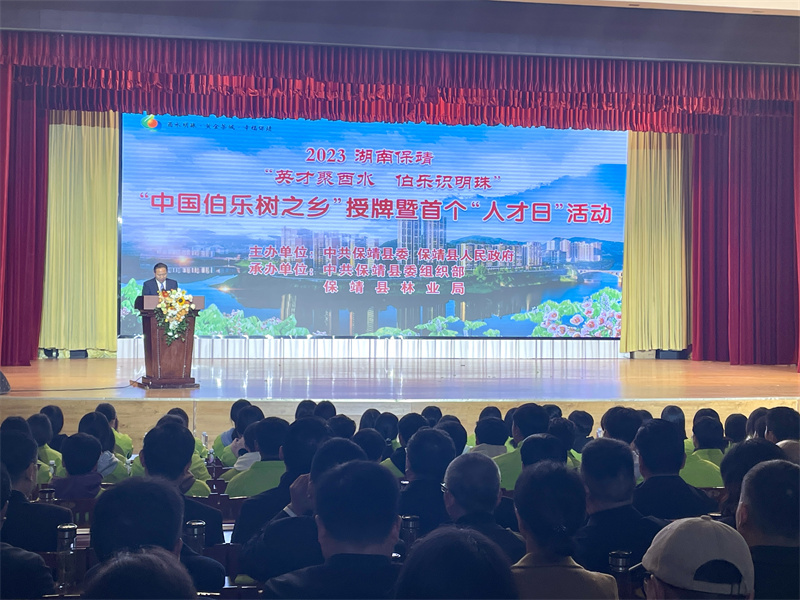 保靖县首个“人才日”启动。贺禧摄