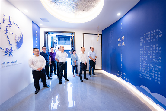 望城产投集团在靖港古镇打造的“清和之靖”廉洁文化主题路线。受访单位供图