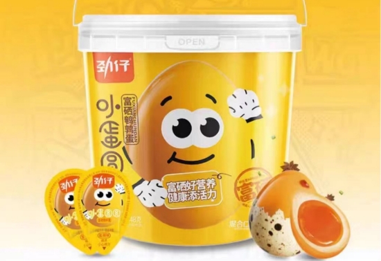 劲仔食品富硒鹌鹑蛋。受访单位供图