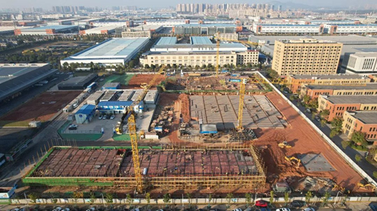 正在建設的兆興博拓華中總部基地工業園。望城經開區供圖