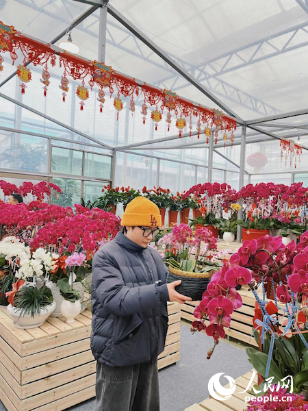 花市里姹紫嫣红。人民网记者 匡滢摄