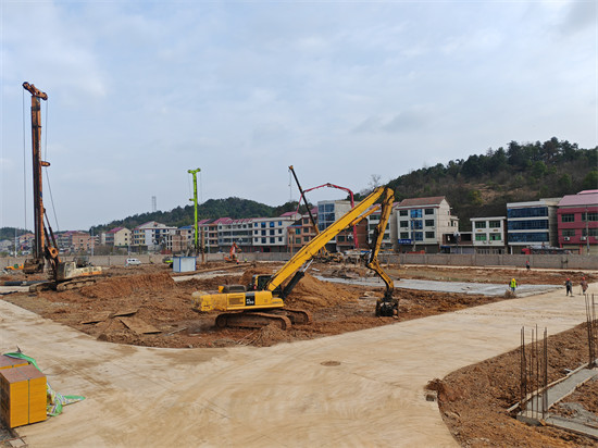 項目建設火熱場景隨處可見。（陳坤剛 供圖）