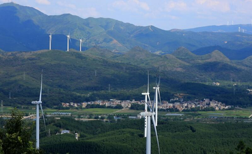江永飛龍風電場。陳平成攝