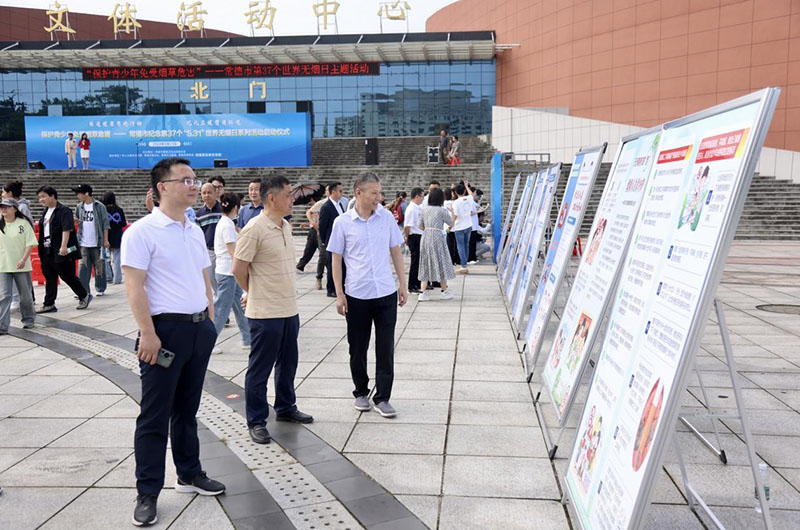 参观展板。单位供图