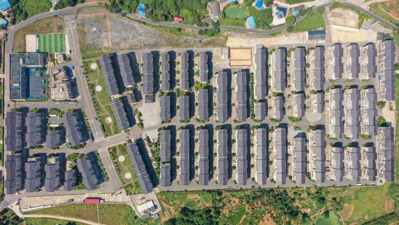全省面积最大的易地扶贫搬迁安置区——沅陵县太安社区。邓浩然摄