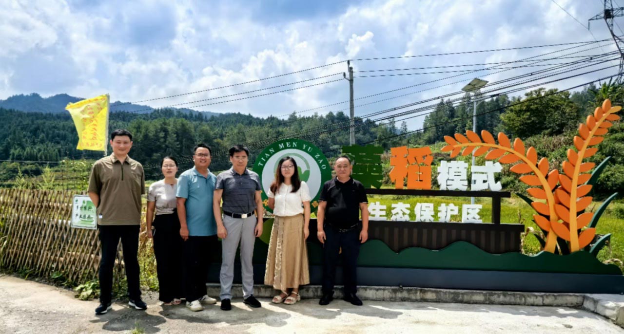 林亲录一行参葛仙米生态保护区。单位供图