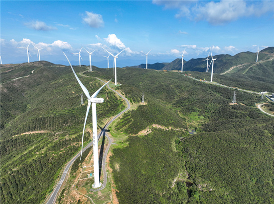大岭风力发电场。受访单位供图