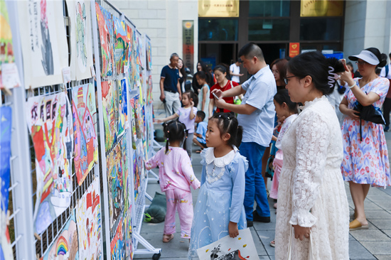 现场书画展。受访单位供图