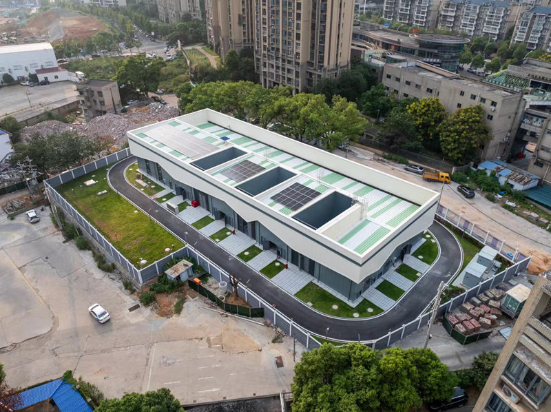 湖南新型电力系统首座绿色建造变电站建成投运。受访单位供图