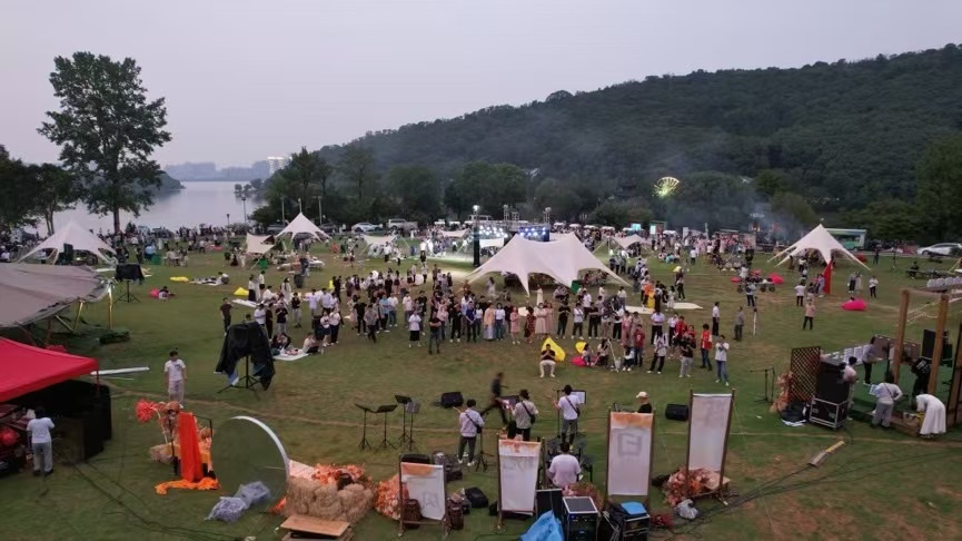 岳陽市青年人才大型交友聯誼活動現場。單位供圖