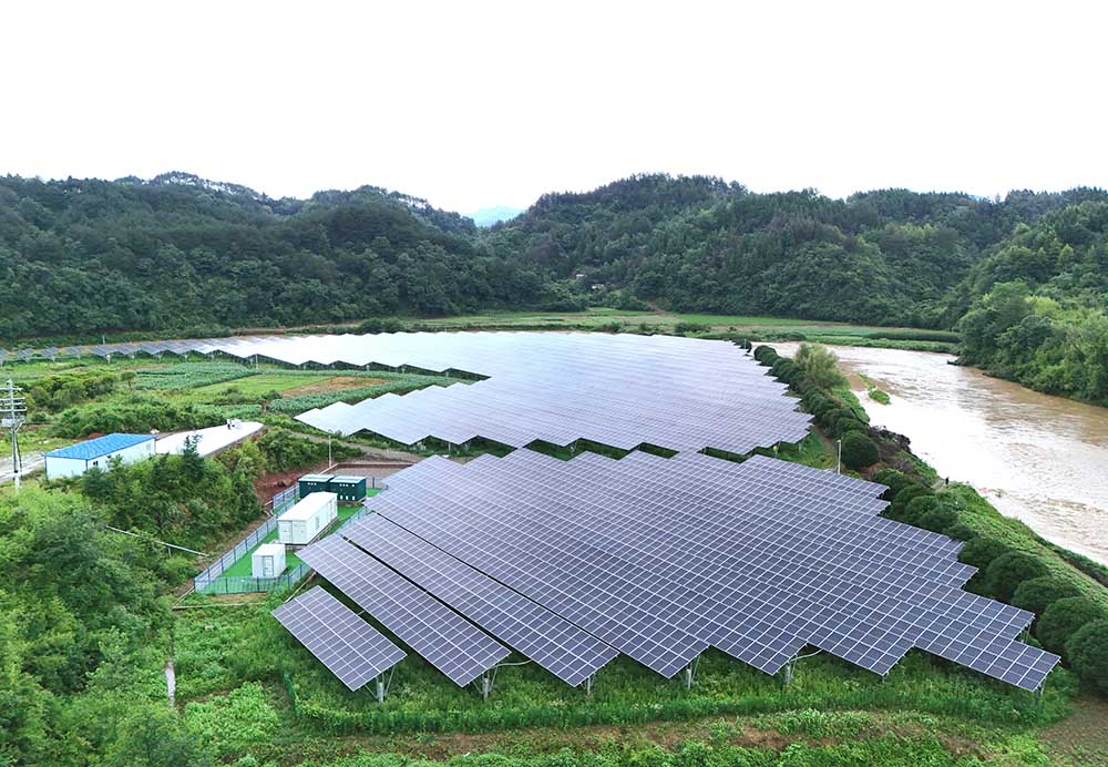 盤古鄉舒溪口光伏電站。資料圖