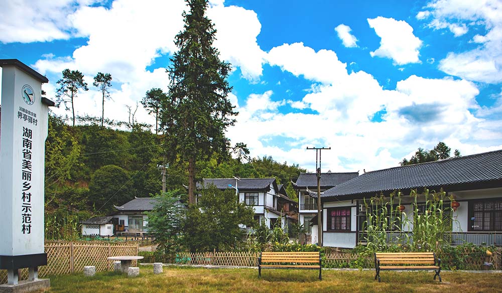 湖南省美丽乡村示范村——官庄镇界亭驿村。资料图