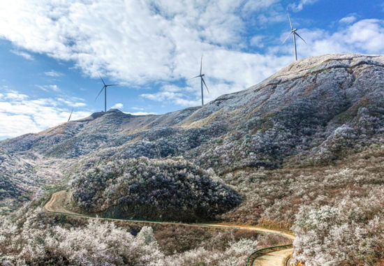 雾凇美景（新宁宣传部供图）