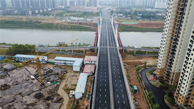 金桂路跨瀏陽河大橋。受訪單位供圖