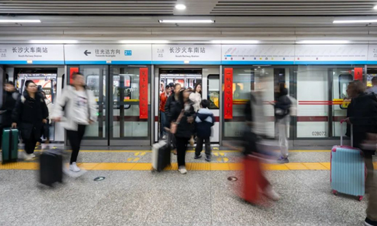 長沙地鐵火車南站春聯展。受訪單位供圖