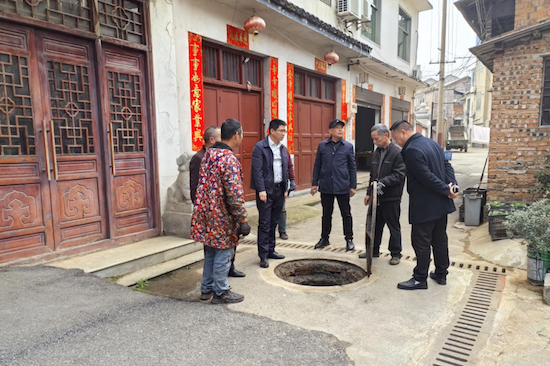 靖港古鎮實地勘查現場。望城產投集團供圖