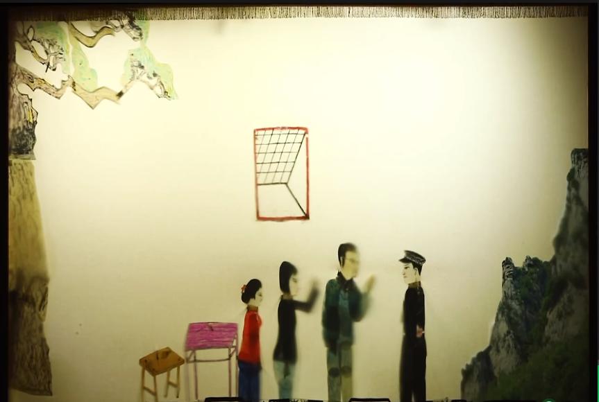 皮影戏《悬崖勒马》片段插图。受访单位供图
