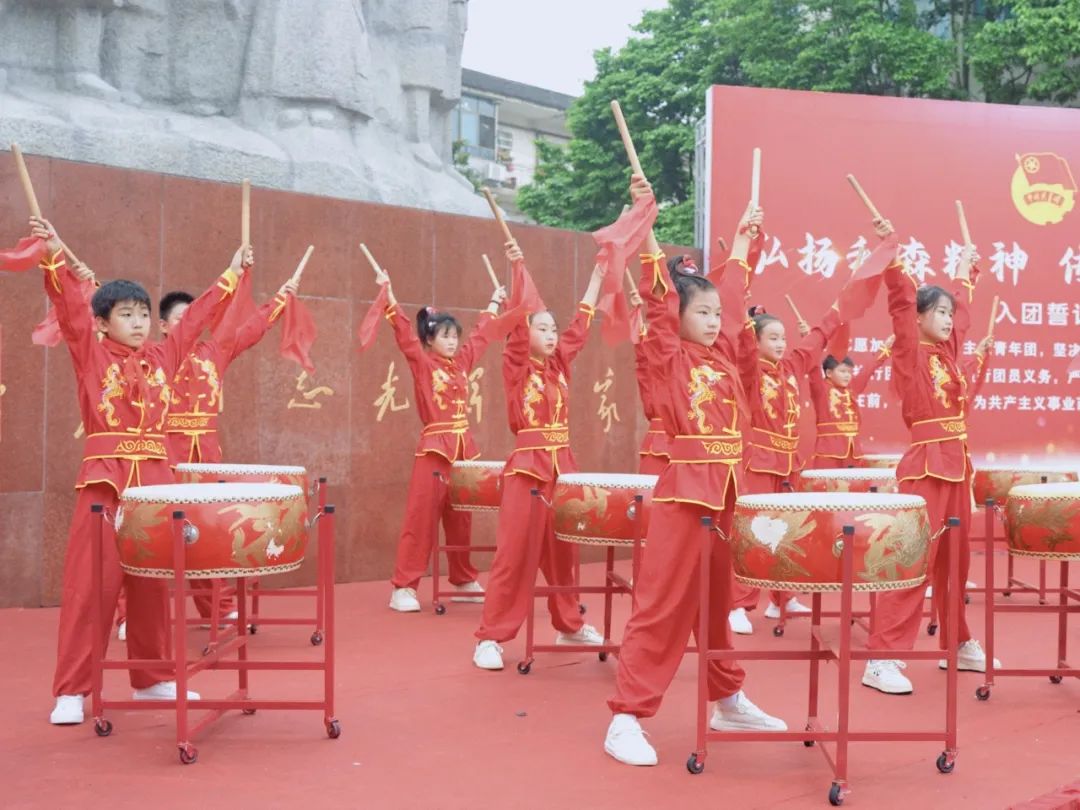 中国鼓表演。单位供图